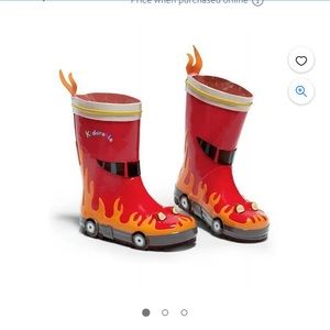 ❤️NEW❤️Rain Rubber Boots Kidorable boys fireman sz2  SUPER CUTE! price firm!